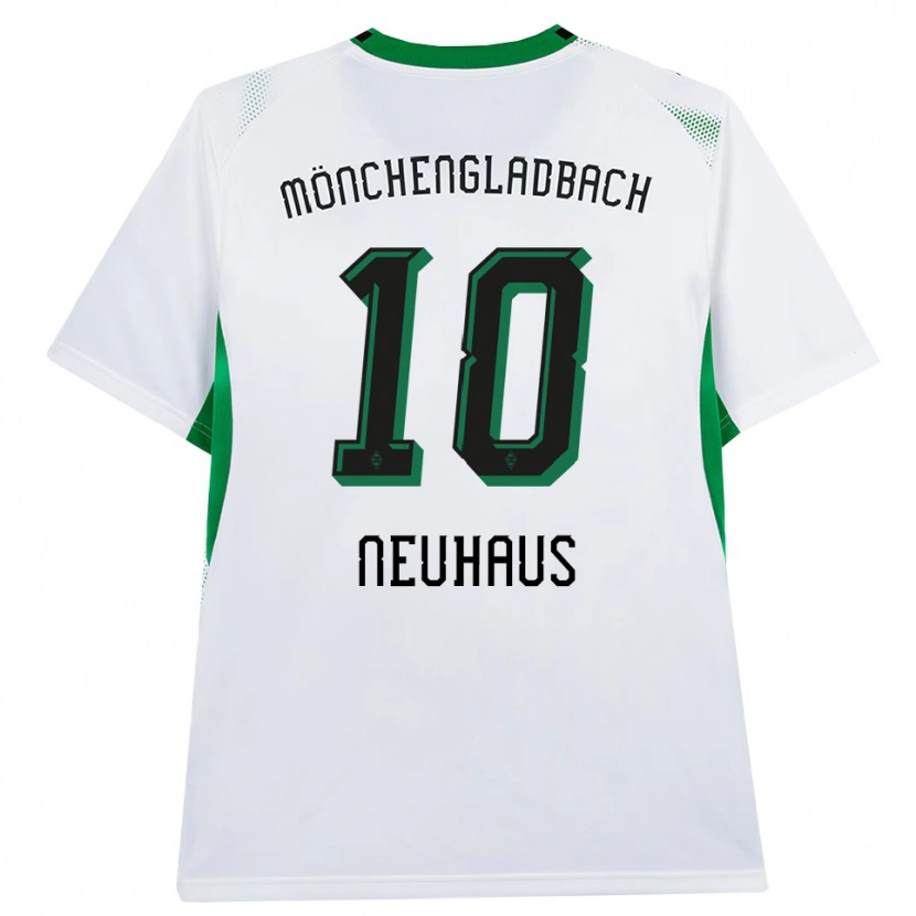 Danxen Dětské Florian Neuhaus #10 Bílá Černá Zelená Domů Hráčské Dresy 2026/27 Dres