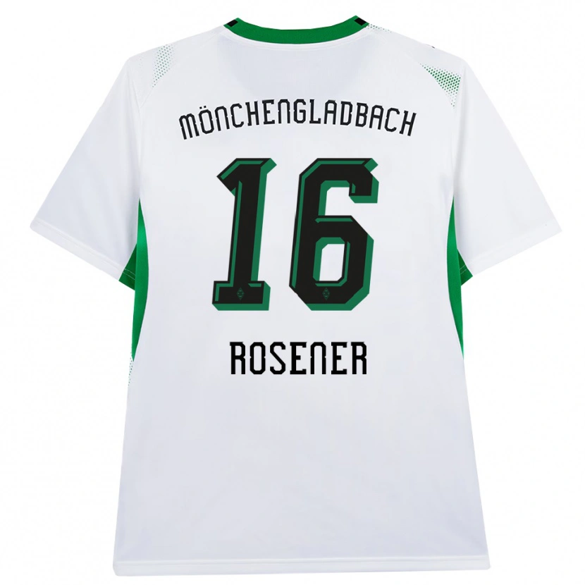 Danxen Dětské Chiara Rösener #16 Bílá Černá Zelená Domů Hráčské Dresy 2026/27 Dres