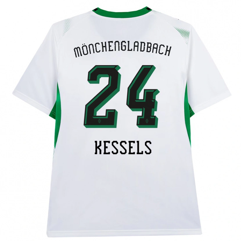 Danxen Dětské Imke Kessels #24 Bílá Černá Zelená Domů Hráčské Dresy 2026/27 Dres