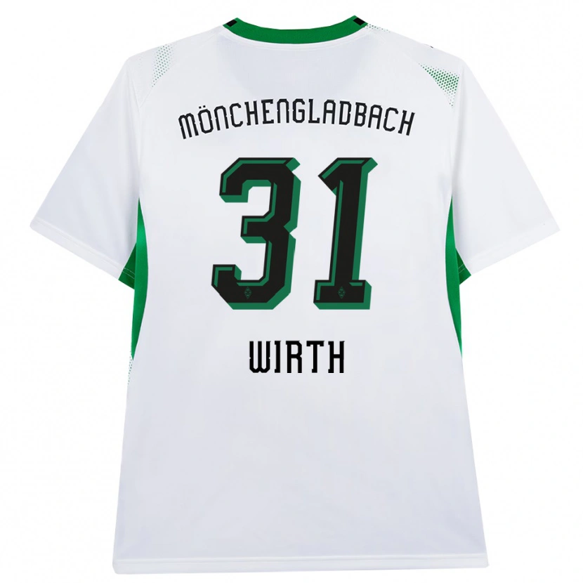 Danxen Dětské Linus Wirth #31 Bílá Černá Zelená Domů Hráčské Dresy 2026/27 Dres