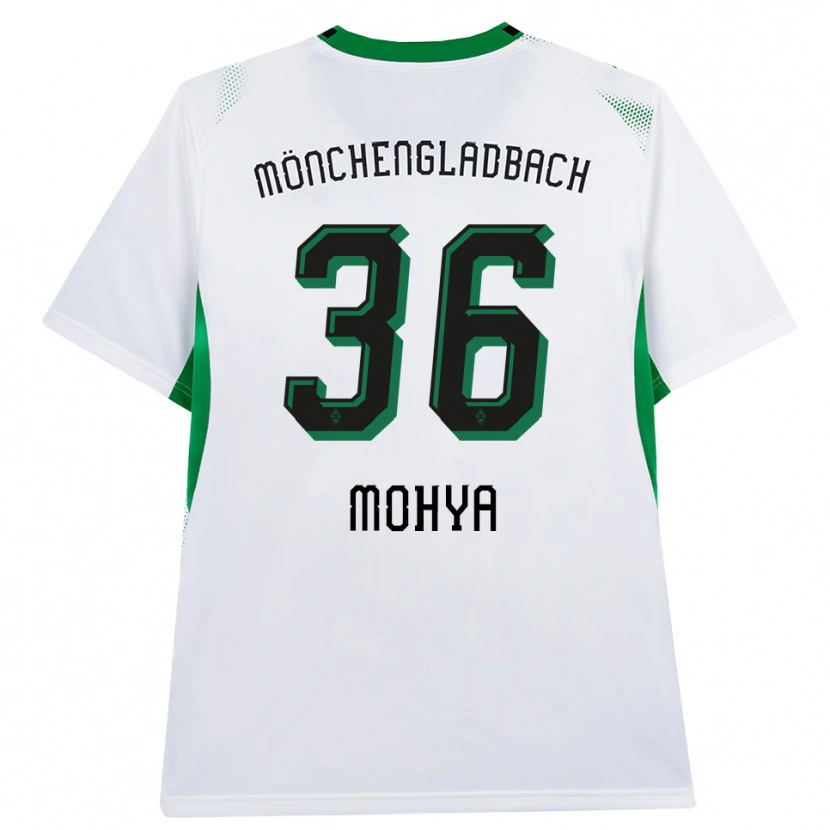 Danxen Dětské Wael Mohya #36 Bílá Černá Zelená Domů Hráčské Dresy 2026/27 Dres