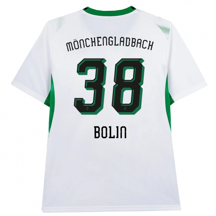 Danxen Dětské Hugo Bolin #38 Bílá Černá Zelená Domů Hráčské Dresy 2026/27 Dres