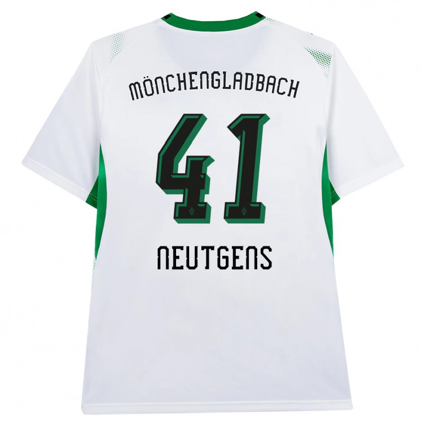 Danxen Dětské Maximilian Neutgens #41 Bílá Černá Zelená Domů Hráčské Dresy 2026/27 Dres