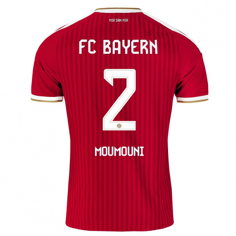 Danxen Dětské Rayan Moumouni #2 Červená Bílá Modrá Domů Hráčské Dresy 2026/27 Dres