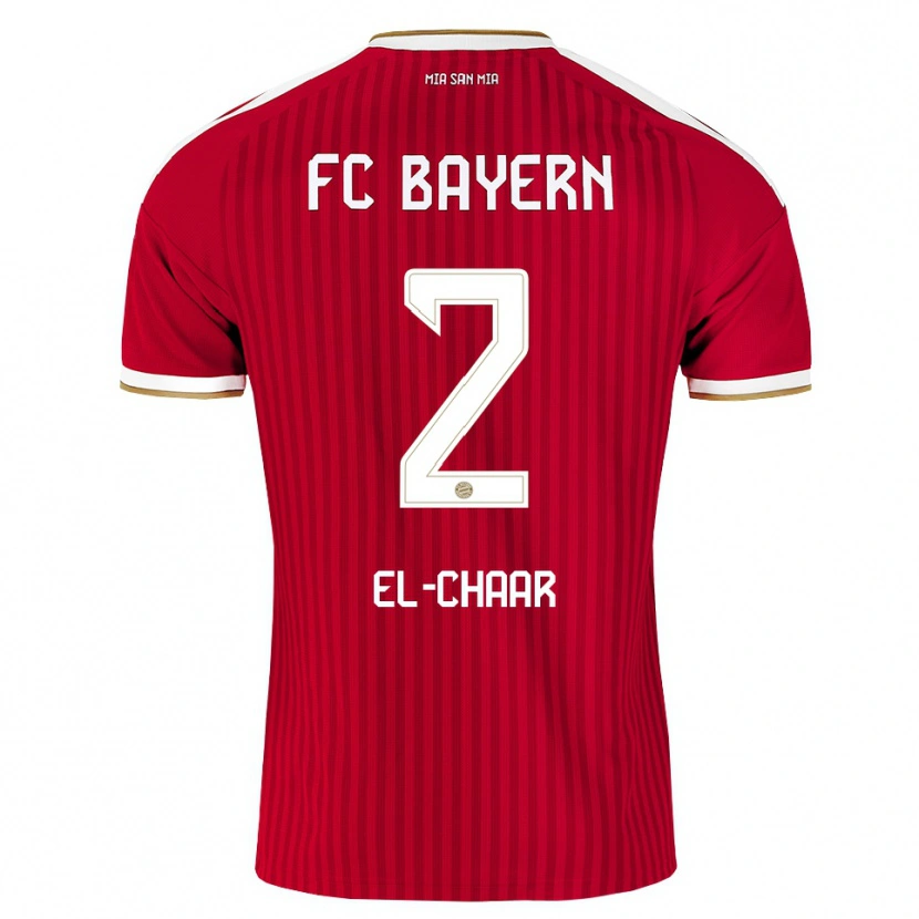 Danxen Dětské Adam El-Chaar #2 Červená Bílá Modrá Domů Hráčské Dresy 2026/27 Dres