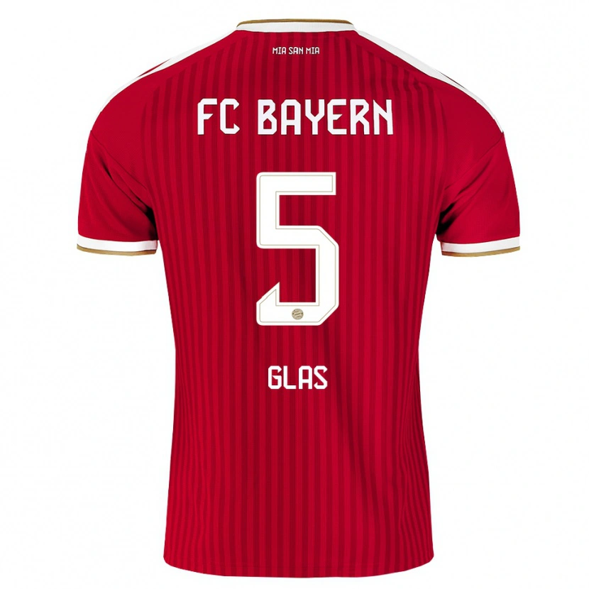 Danxen Dětské Hanna Glas #5 Červená Bílá Modrá Domů Hráčské Dresy 2026/27 Dres