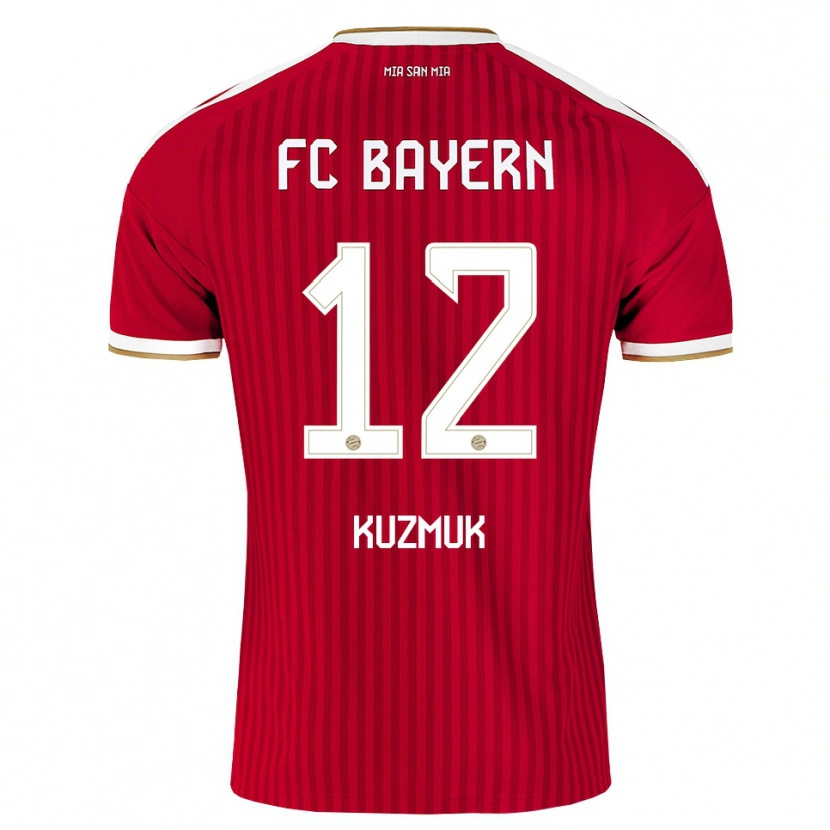 Danxen Dětské Mark Kuzmuk #12 Červená Bílá Modrá Domů Hráčské Dresy 2026/27 Dres