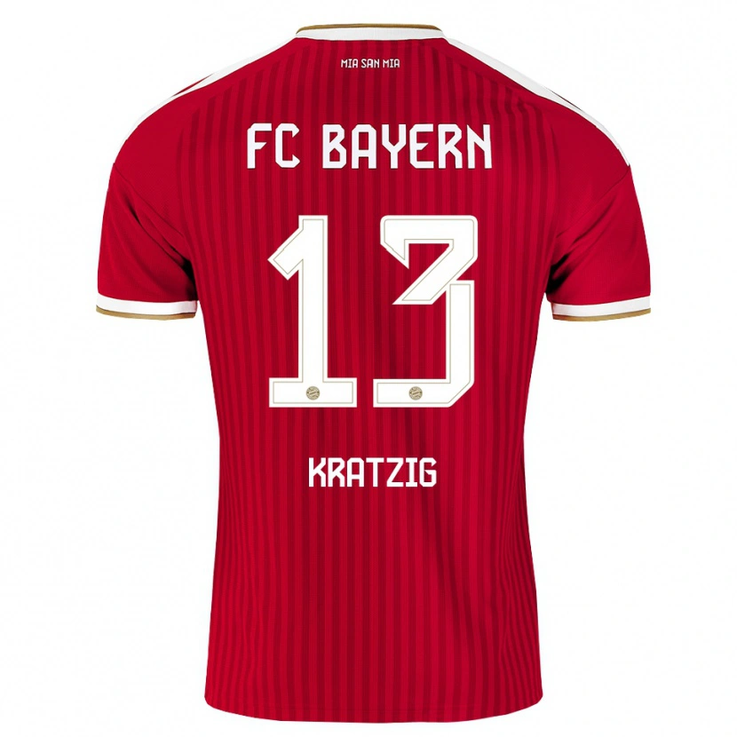 Danxen Dětské Frans Kratzig #13 Červená Bílá Modrá Domů Hráčské Dresy 2026/27 Dres