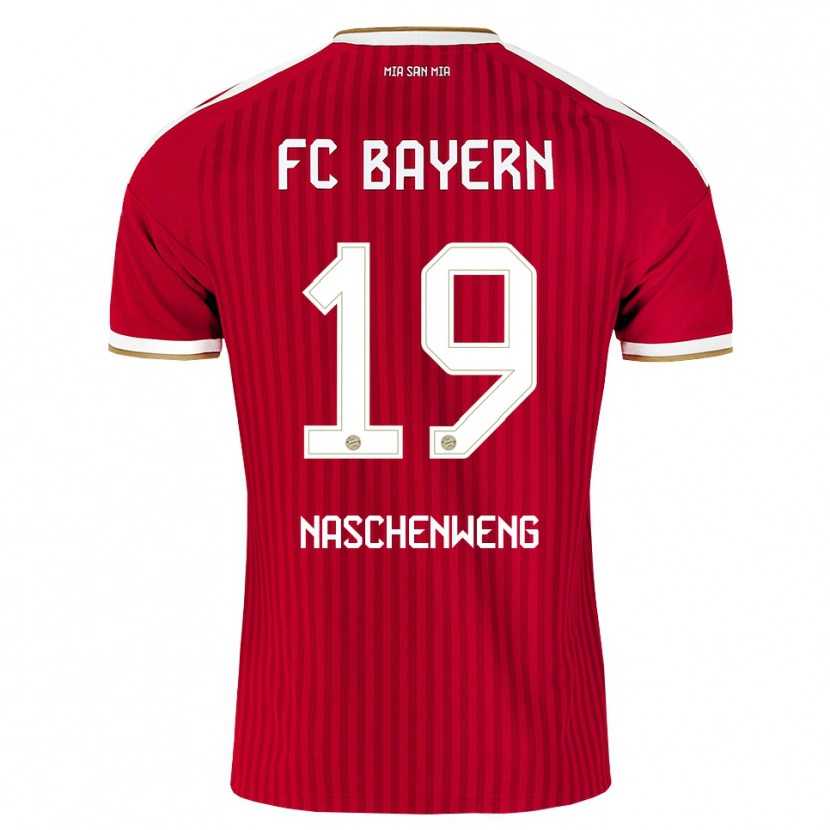 Danxen Dětské Katharina Naschenweng #19 Červená Bílá Modrá Domů Hráčské Dresy 2026/27 Dres