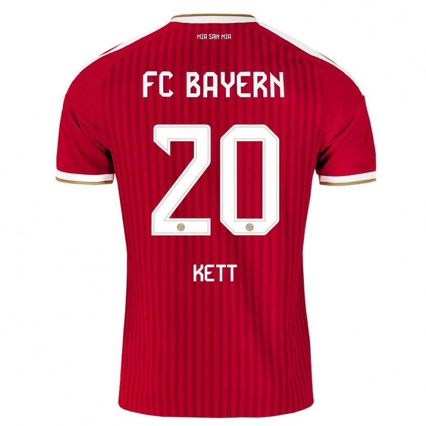 Danxen Dětské Franziska Kett #20 Červená Bílá Modrá Domů Hráčské Dresy 2026/27 Dres