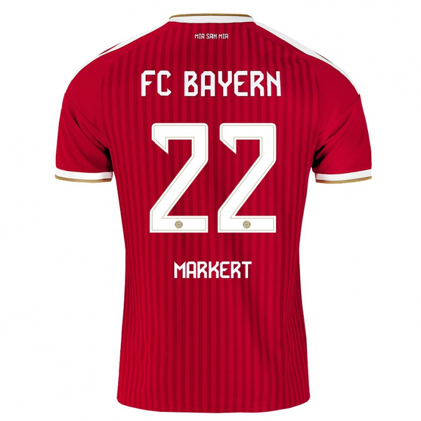 Danxen Dětské Leon Markert #22 Červená Bílá Modrá Domů Hráčské Dresy 2026/27 Dres