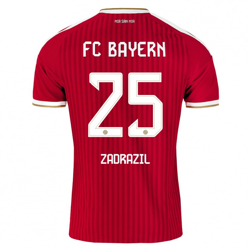Danxen Dětské Sarah Zadrazil #25 Červená Bílá Modrá Domů Hráčské Dresy 2026/27 Dres