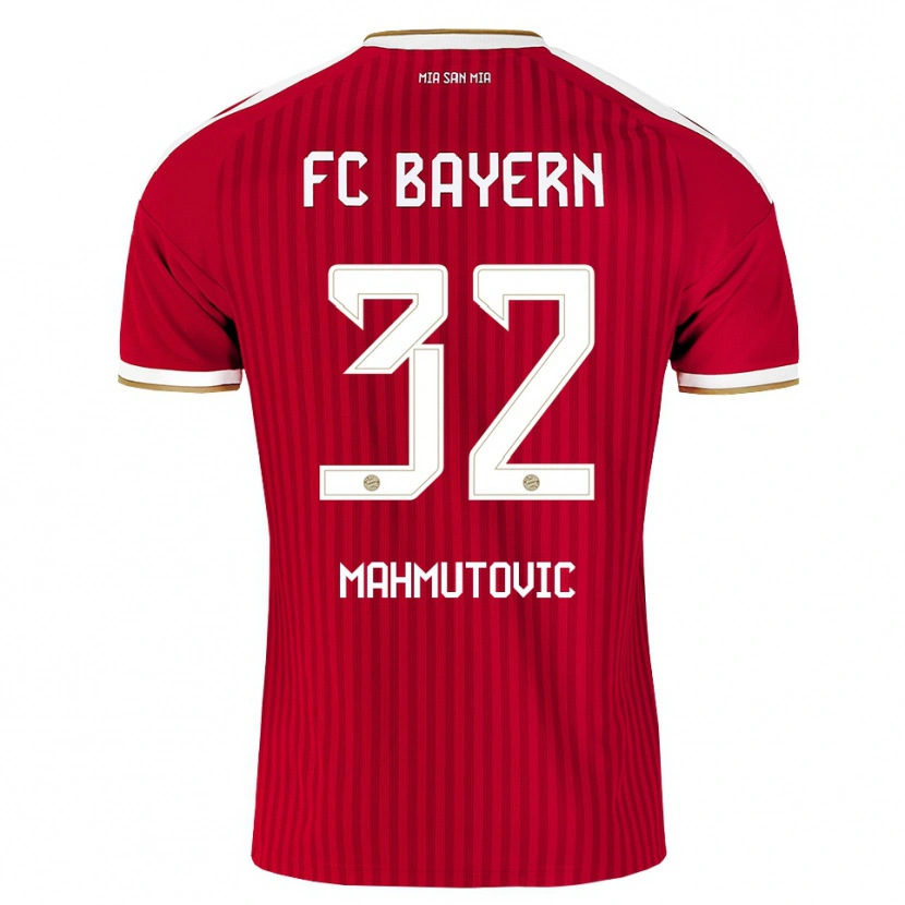 Danxen Dětské Ena Mahmutovic #32 Červená Bílá Modrá Domů Hráčské Dresy 2026/27 Dres