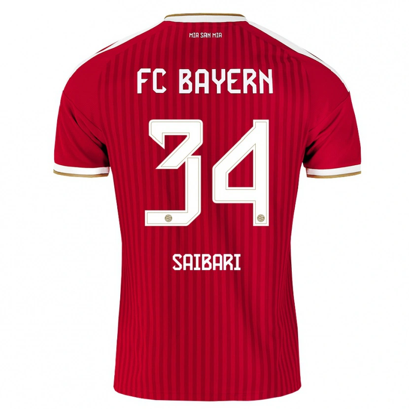 Danxen Dětské Ismael Saibari #34 Červená Bílá Modrá Domů Hráčské Dresy 2026/27 Dres