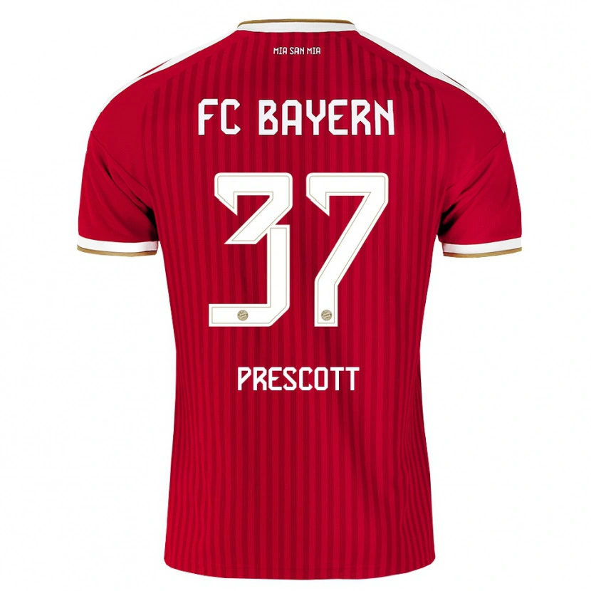 Danxen Dětské Leonard Prescott #37 Červená Bílá Modrá Domů Hráčské Dresy 2026/27 Dres