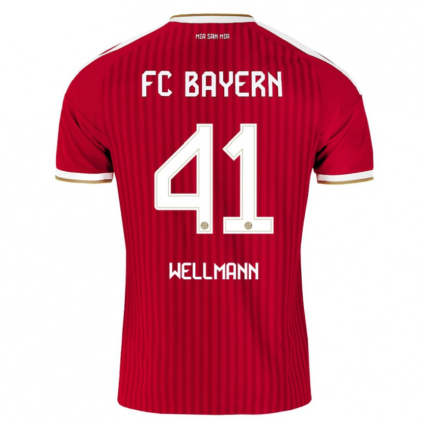 Danxen Dětské Anna Wellmann #41 Červená Bílá Modrá Domů Hráčské Dresy 2026/27 Dres