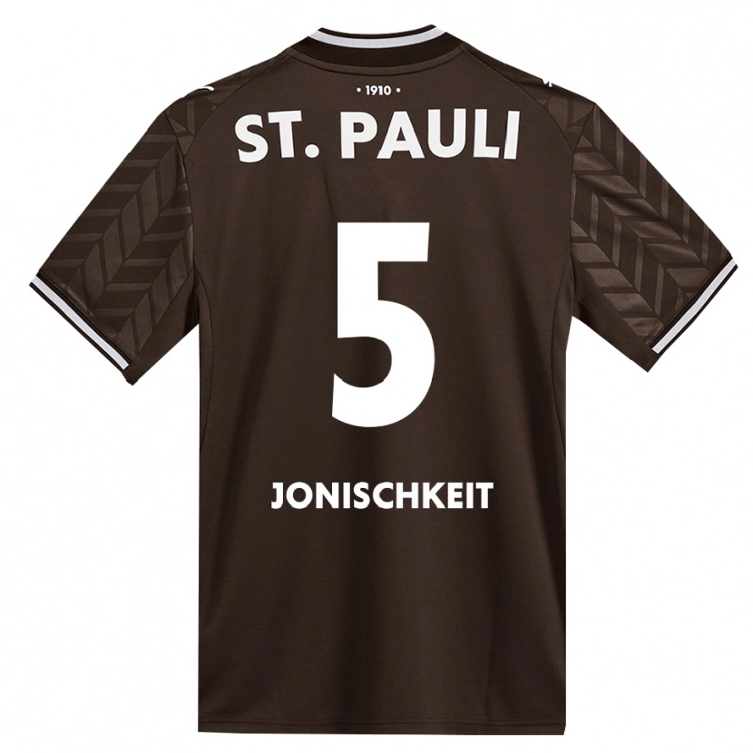 Danxen Dětské Jamal Jonischkeit #5 Káva Bílá Domů Hráčské Dresy 2026/27 Dres