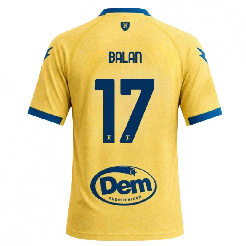 Danxen Dětské Raul Balan #17 Chrpově Černá Modrá Domů Hráčské Dresy 2026/27 Dres