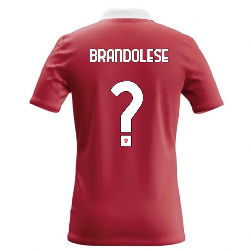 Danxen Dětské Benedetto Brandolese #0 Červená Bílá Domů Hráčské Dresy 2026/27 Dres