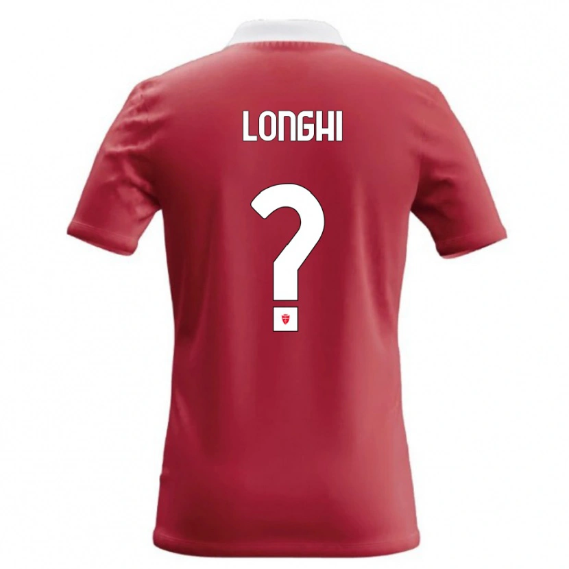 Danxen Dětské Simone Longhi #0 Červená Bílá Domů Hráčské Dresy 2026/27 Dres