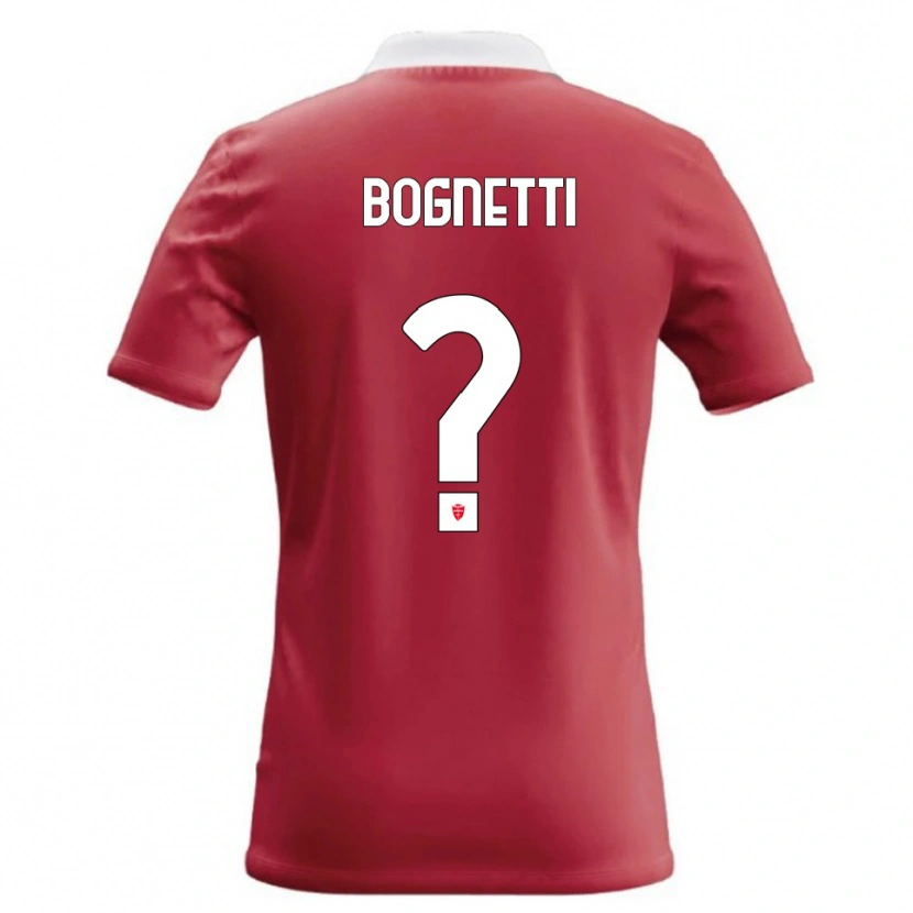 Danxen Dětské Federico Bognetti #0 Červená Bílá Domů Hráčské Dresy 2026/27 Dres