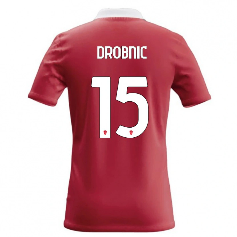 Danxen Dětské Matic Drobnic #15 Červená Bílá Domů Hráčské Dresy 2026/27 Dres