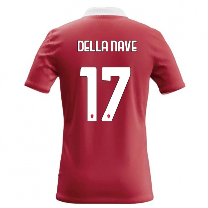 Danxen Dětské Alex Ortolani Della Nave #17 Červená Bílá Domů Hráčské Dresy 2026/27 Dres