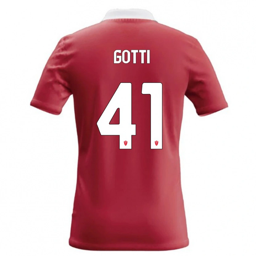 Danxen Dětské Andrea Gotti #41 Červená Bílá Domů Hráčské Dresy 2026/27 Dres