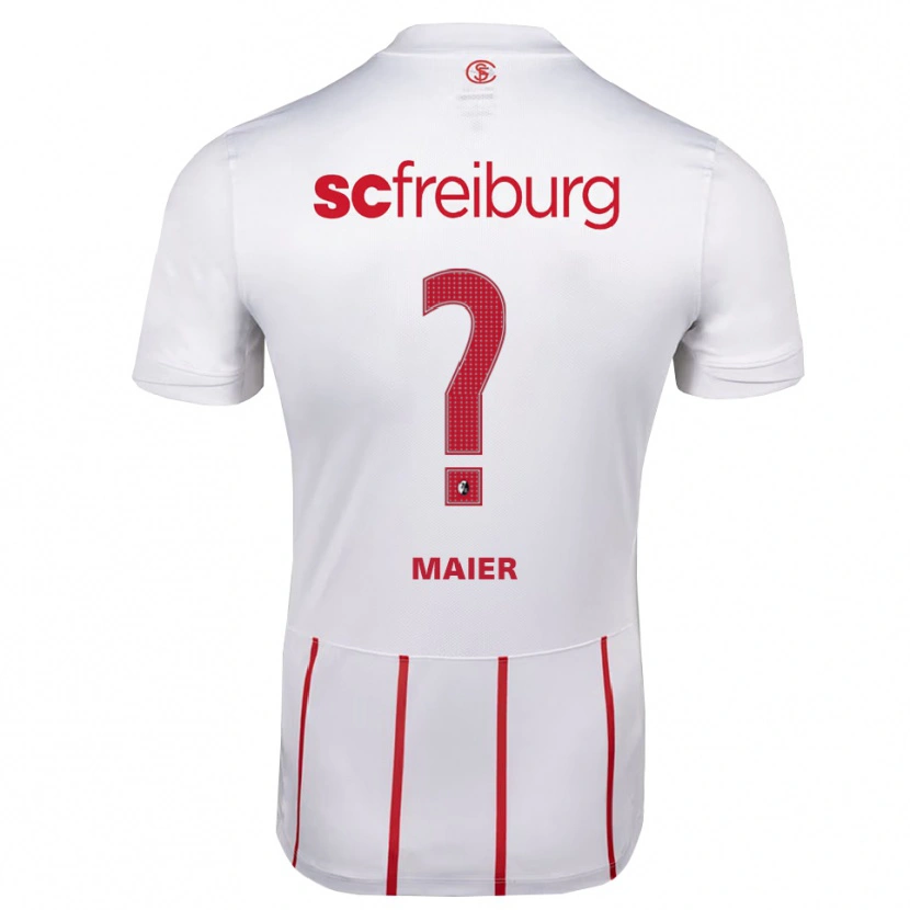 Danxen Dětské Robin Maier #0 Bílá Červená Žlutá Daleko Hráčské Dresy 2026/27 Dres