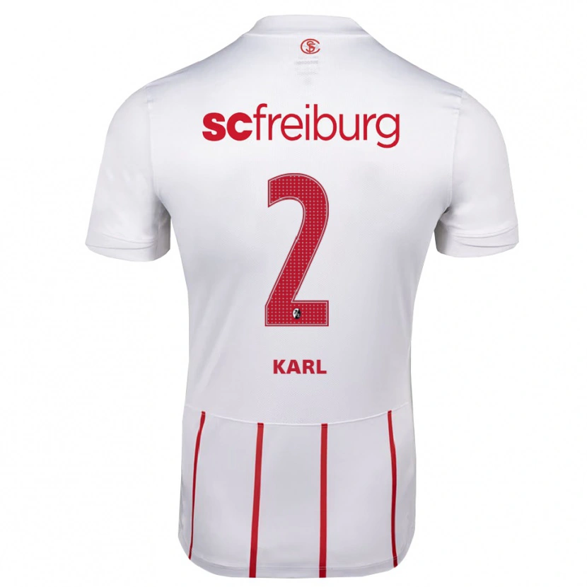 Danxen Dětské Lisa Karl #2 Bílá Červená Žlutá Daleko Hráčské Dresy 2026/27 Dres