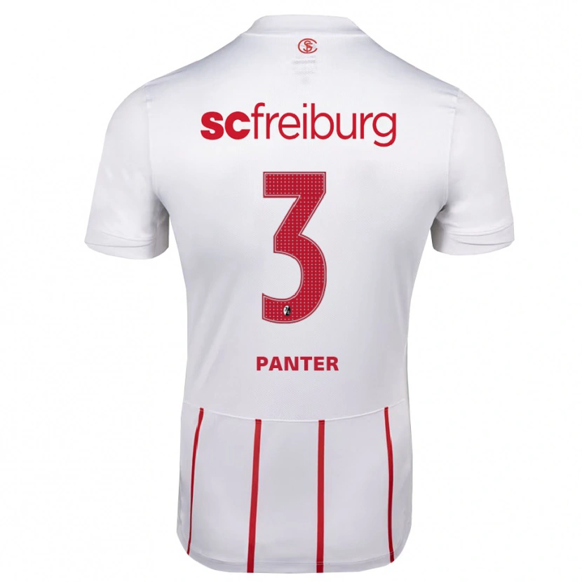 Danxen Dětské Max Panter #3 Bílá Červená Žlutá Daleko Hráčské Dresy 2026/27 Dres