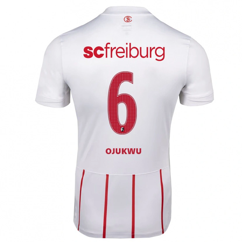 Danxen Dětské Nicole Ojukwu #6 Bílá Červená Žlutá Daleko Hráčské Dresy 2026/27 Dres