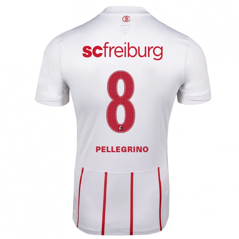 Danxen Dětské Gabriel Pellegrino #8 Bílá Červená Žlutá Daleko Hráčské Dresy 2026/27 Dres