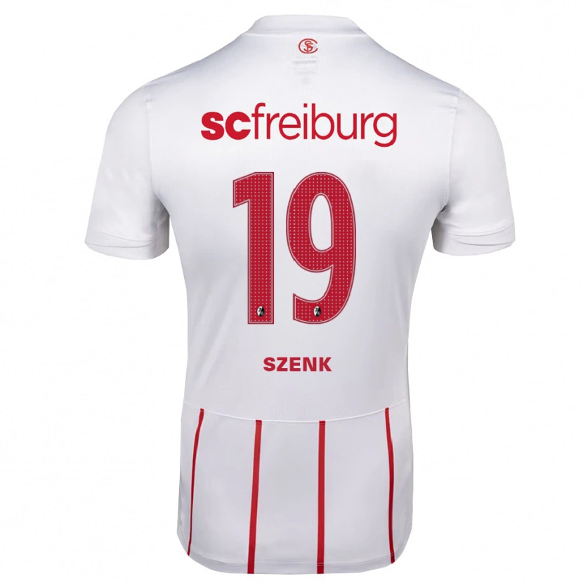 Danxen Dětské Nia Szenk #19 Bílá Červená Žlutá Daleko Hráčské Dresy 2026/27 Dres