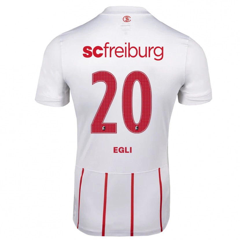 Danxen Dětské Leela Egli #20 Bílá Červená Žlutá Daleko Hráčské Dresy 2026/27 Dres