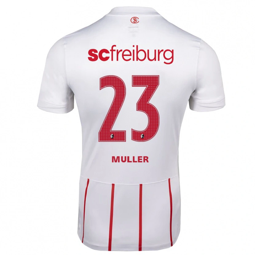 Danxen Dětské Marie Müller #23 Bílá Červená Žlutá Daleko Hráčské Dresy 2026/27 Dres