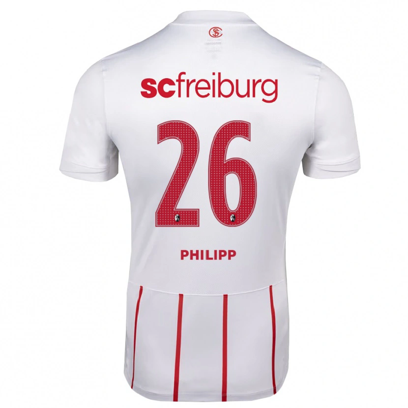 Danxen Dětské Maximilian Philipp #26 Bílá Červená Žlutá Daleko Hráčské Dresy 2026/27 Dres