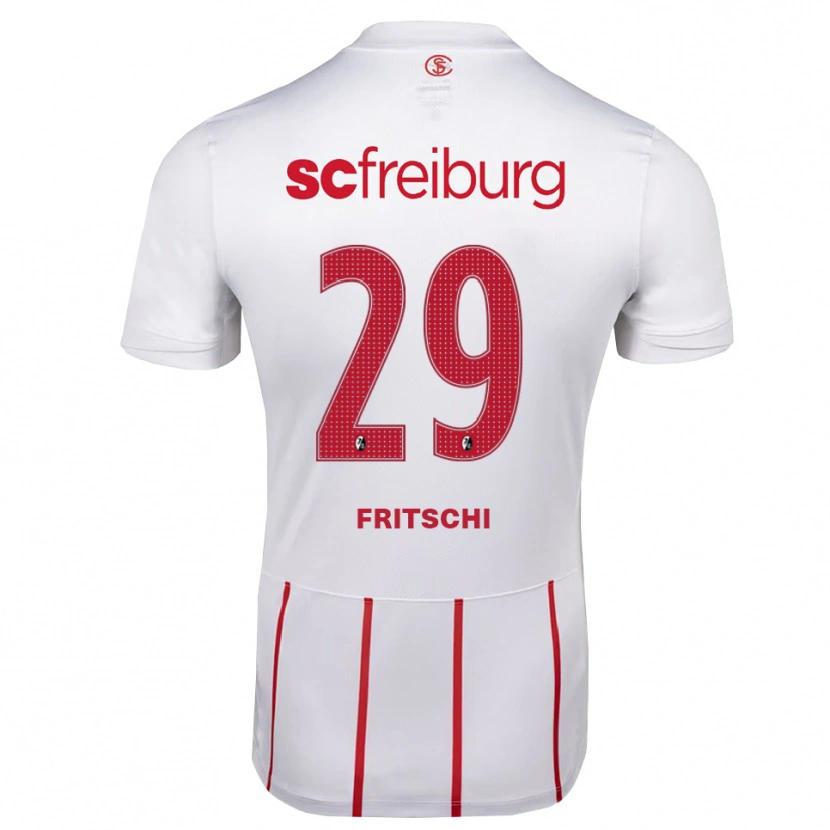 Danxen Dětské Paulo Fritschi #29 Bílá Červená Žlutá Daleko Hráčské Dresy 2026/27 Dres