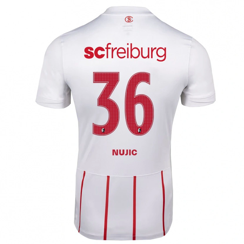 Danxen Dětské Luka Nujic #36 Bílá Červená Žlutá Daleko Hráčské Dresy 2026/27 Dres