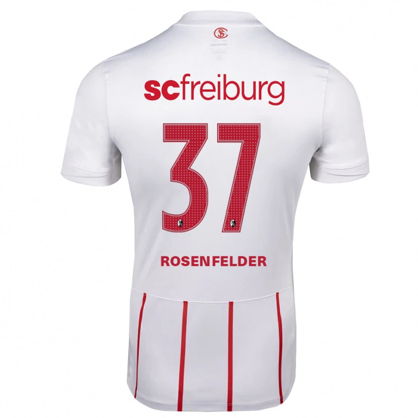 Danxen Dětské Max Rosenfelder #37 Bílá Červená Žlutá Daleko Hráčské Dresy 2026/27 Dres