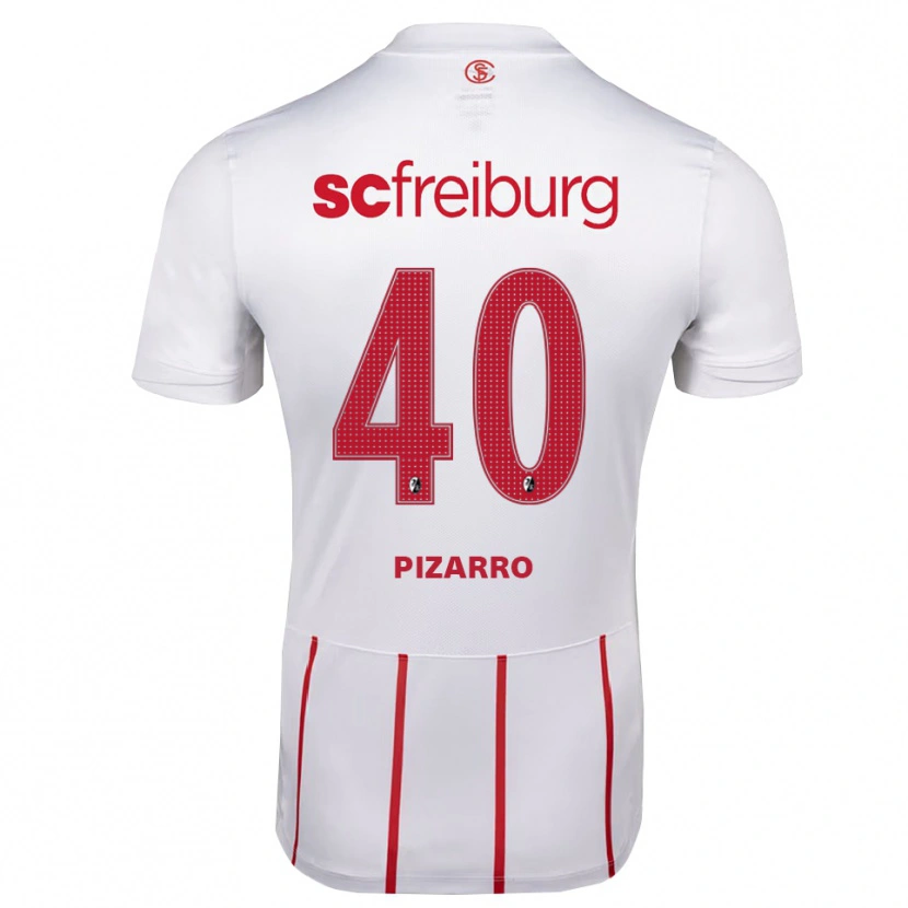 Danxen Dětské Théodore Pizarro #40 Bílá Červená Žlutá Daleko Hráčské Dresy 2026/27 Dres