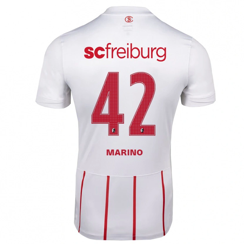 Danxen Dětské Luca Marino #42 Bílá Červená Žlutá Daleko Hráčské Dresy 2026/27 Dres