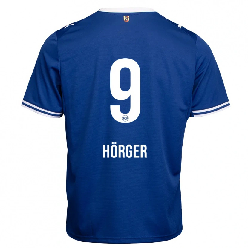 Danxen Dětské Verena Hörger #9 Královská Modř Bílá Daleko Hráčské Dresy 2026/27 Dres