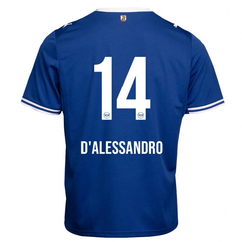 Danxen Dětské Aldo D'alessandro #14 Královská Modř Bílá Daleko Hráčské Dresy 2026/27 Dres
