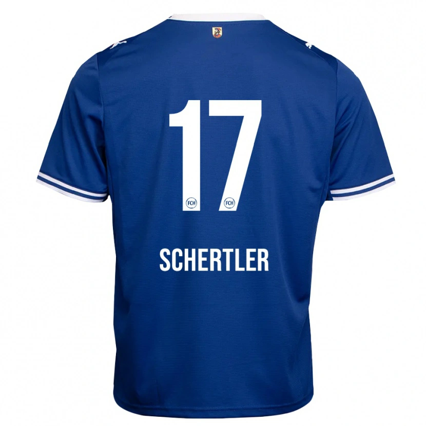 Danxen Dětské Felix Schertler #17 Královská Modř Bílá Daleko Hráčské Dresy 2026/27 Dres
