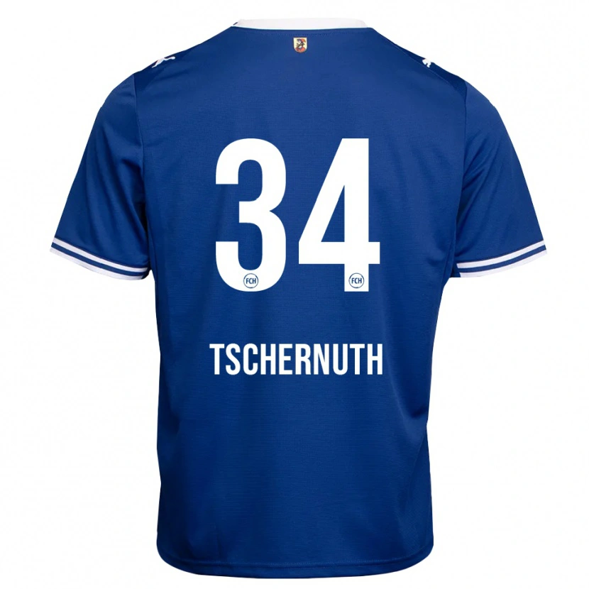 Danxen Dětské Paul Tschernuth #34 Královská Modř Bílá Daleko Hráčské Dresy 2026/27 Dres