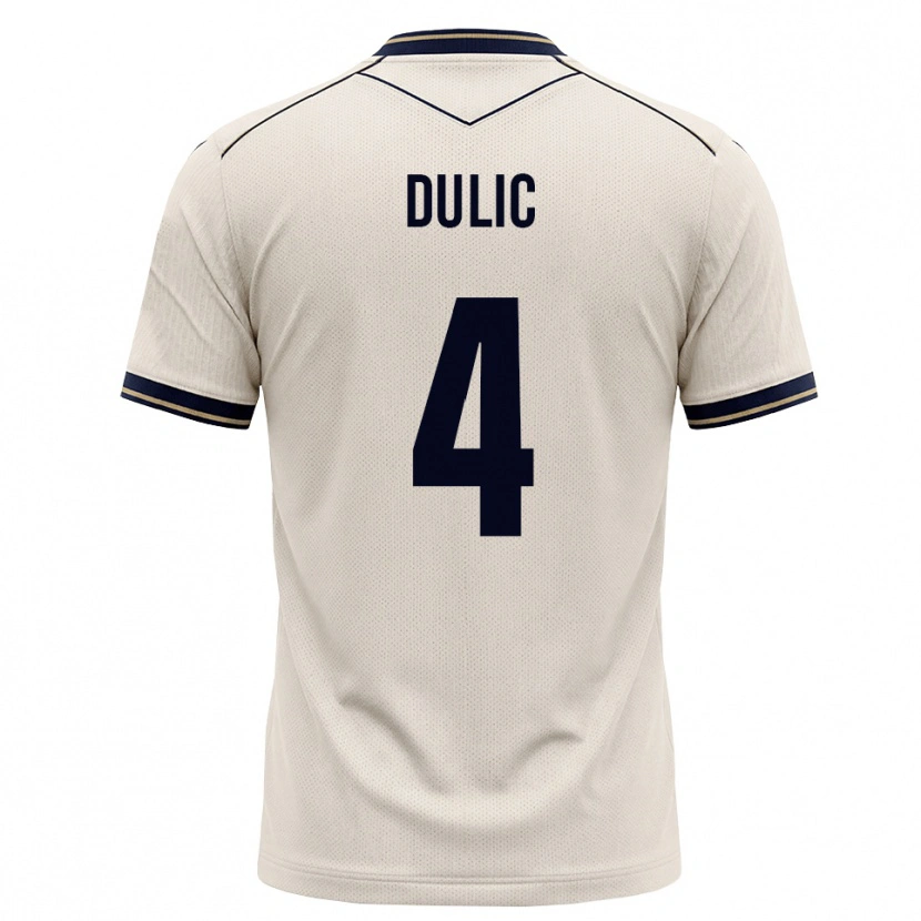 Danxen Dětské Sean Dulic #4 Bílá Modrá S Nádechem Daleko Hráčské Dresy 2026/27 Dres