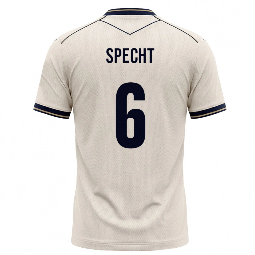 Danxen Dětské Michaela Specht #6 Bílá Modrá S Nádechem Daleko Hráčské Dresy 2026/27 Dres