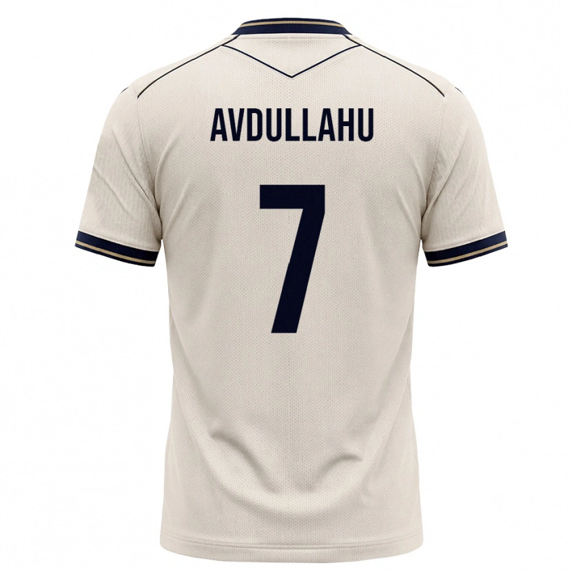 Danxen Dětské Leon Avdullahu #7 Bílá Modrá S Nádechem Daleko Hráčské Dresy 2026/27 Dres