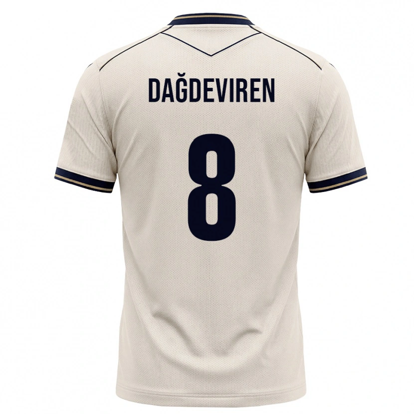 Danxen Dětské Diren Dağdeviren #8 Bílá Modrá S Nádechem Daleko Hráčské Dresy 2026/27 Dres